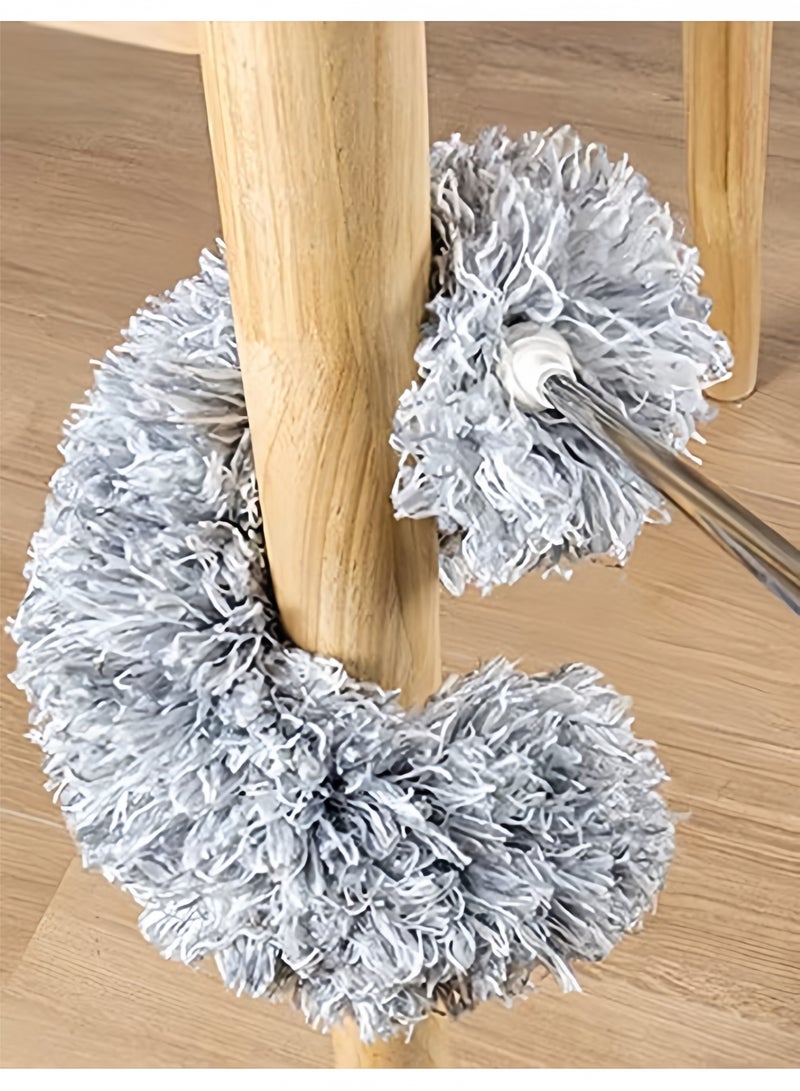 Extra-long microfiber duster telescopic pole (30 to 98 inches) is flexible and washable; microfiber duster is used for cleaning roofs, ceiling fans, blinds, and cobwebs. - Image 4